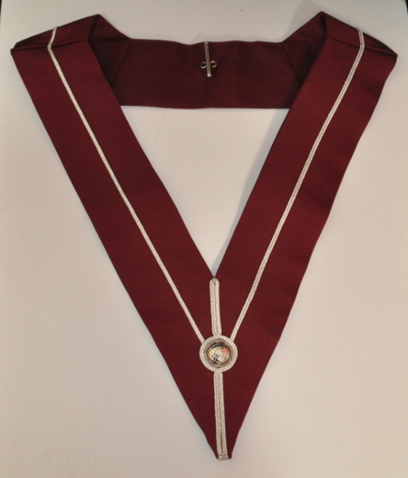 Provincial Stewards Collar [Past Rank] - Large - Maroon - Click Image to Close